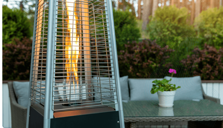 commercial gas fire pit and patio heater installation, repairs and maintenance in calgary