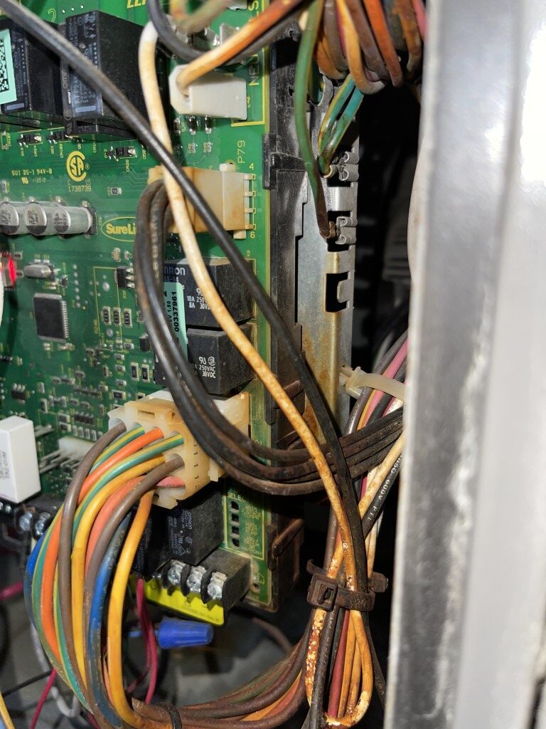 control pannel of faulty lennox furnace