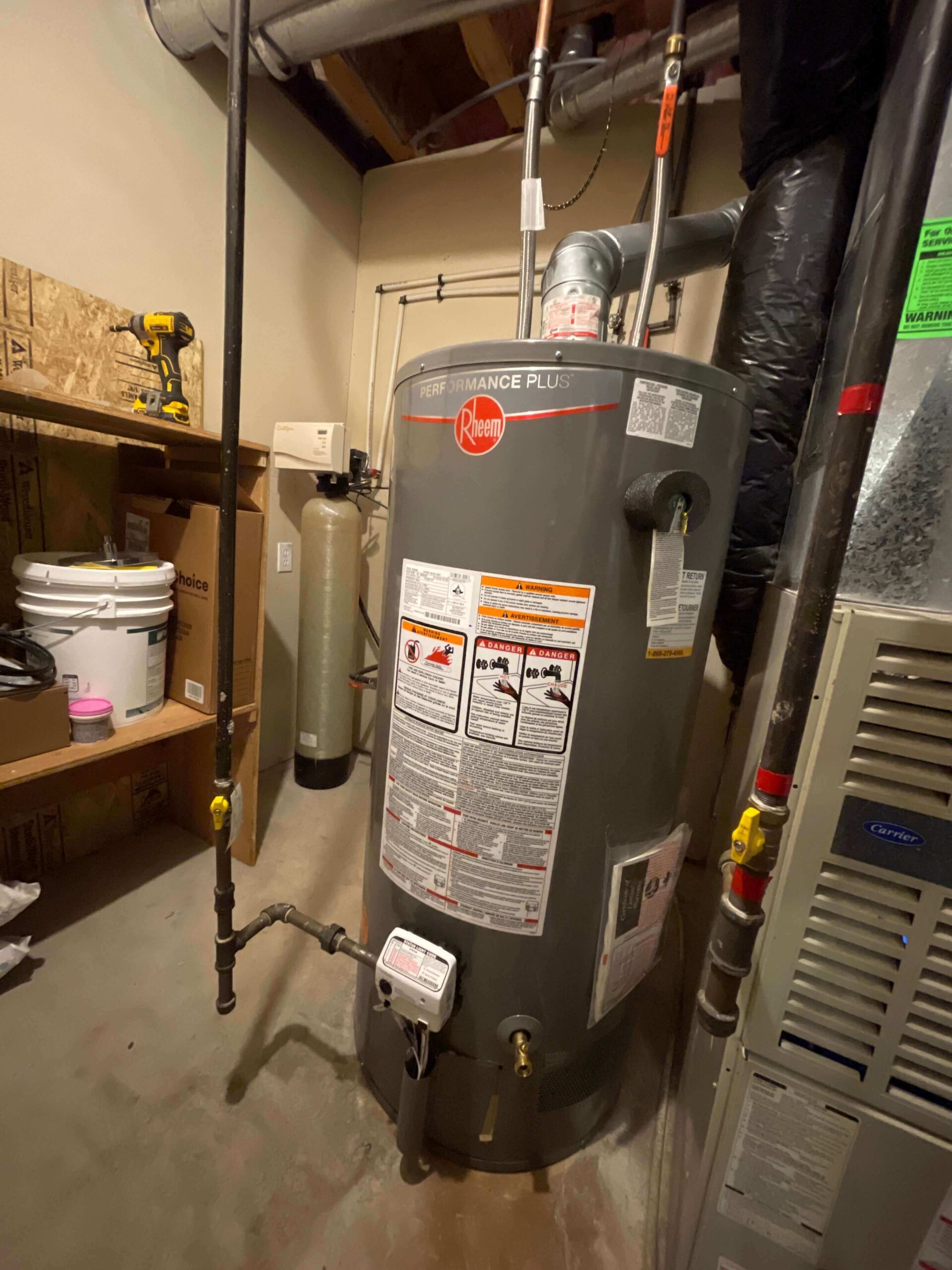 upgrading to new rheem tanked water heater