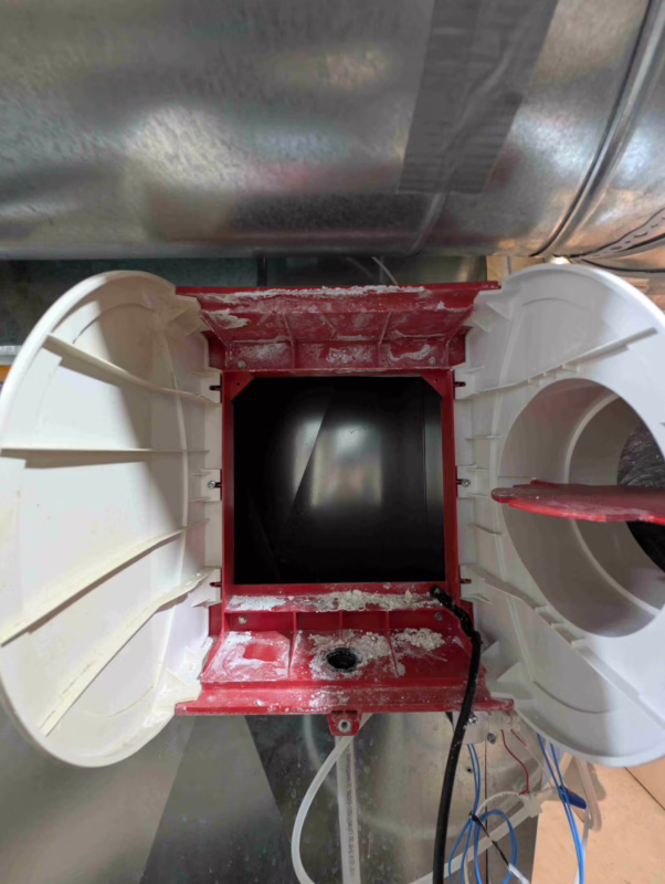 Malfunctioning Honeywell humidifier on furnace.