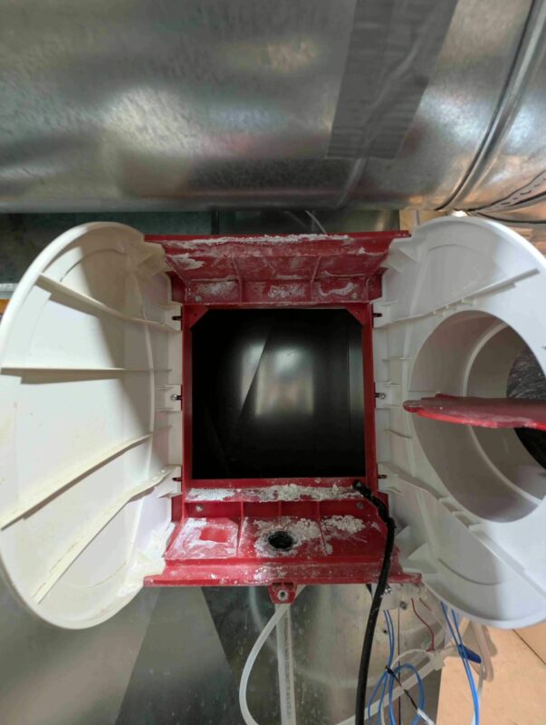 Malfunctioning Honeywell humidifier on furnace.