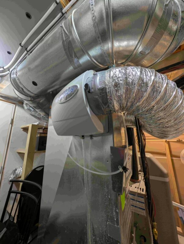 New Aprilaire humidifier installed in Calgary home.