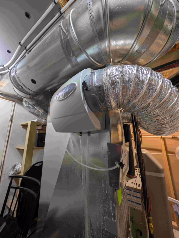 New Aprilaire humidifier installed in Calgary home.