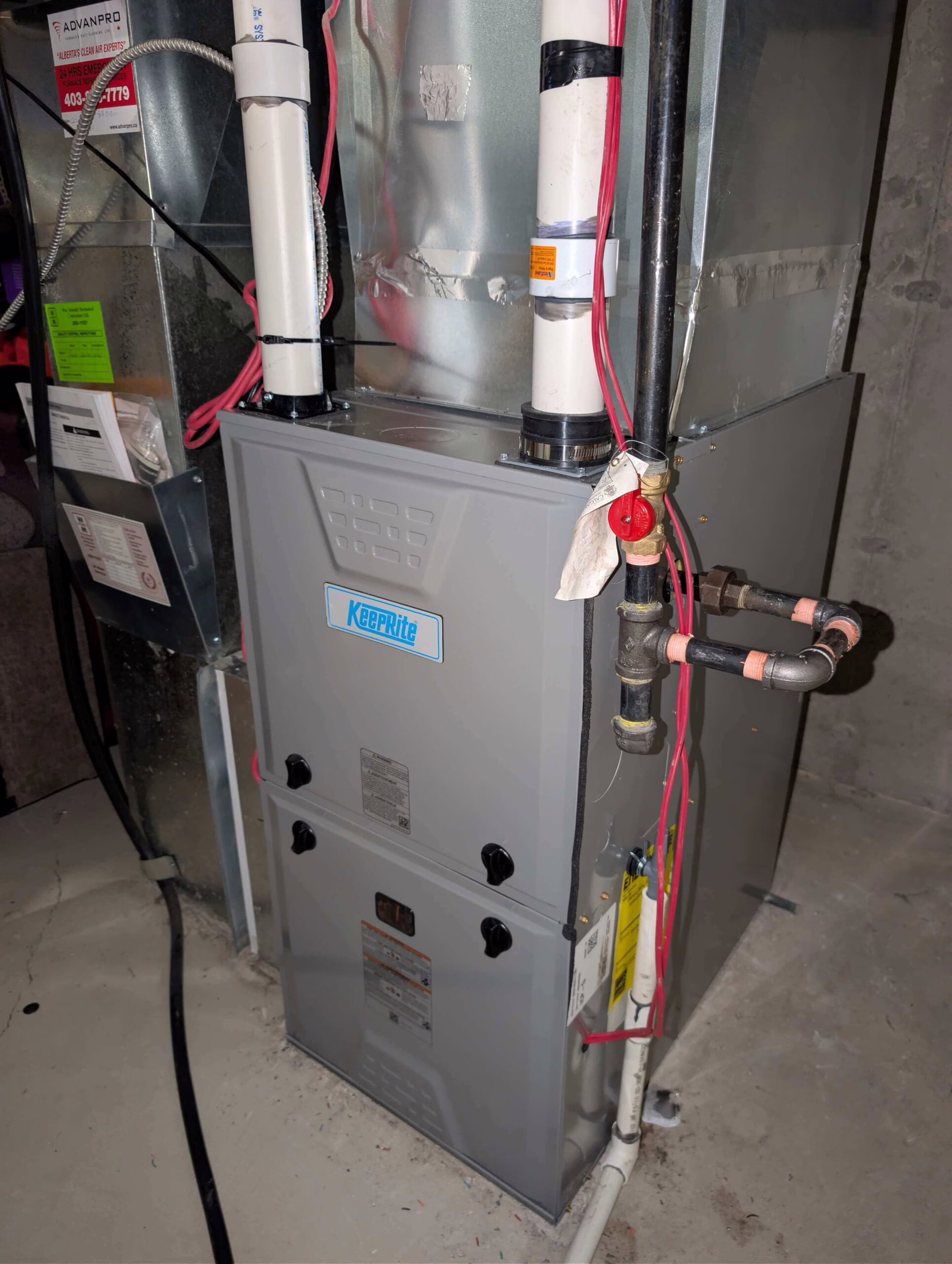 High-efficiency KeepRite furnace system.